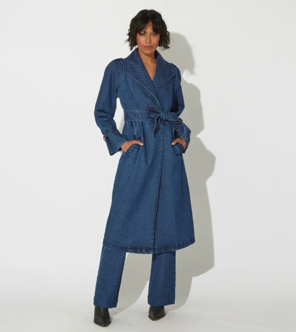 Cara Trenchmedium Wash Indigo-Cleobella Best