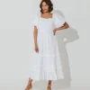 Cherith Midi Dresswhite-Cleobella Shop