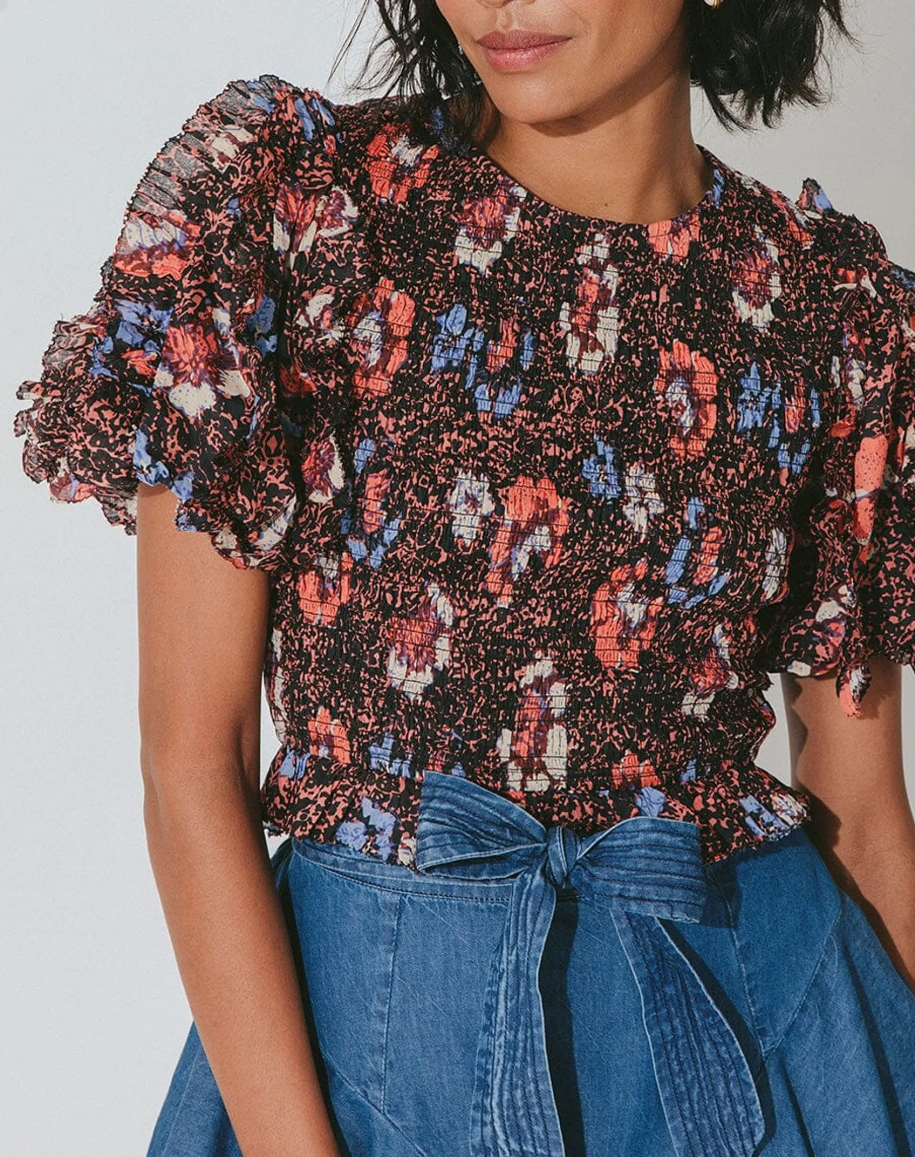 Cindi Topcalista Floral-Cleobella Outlet