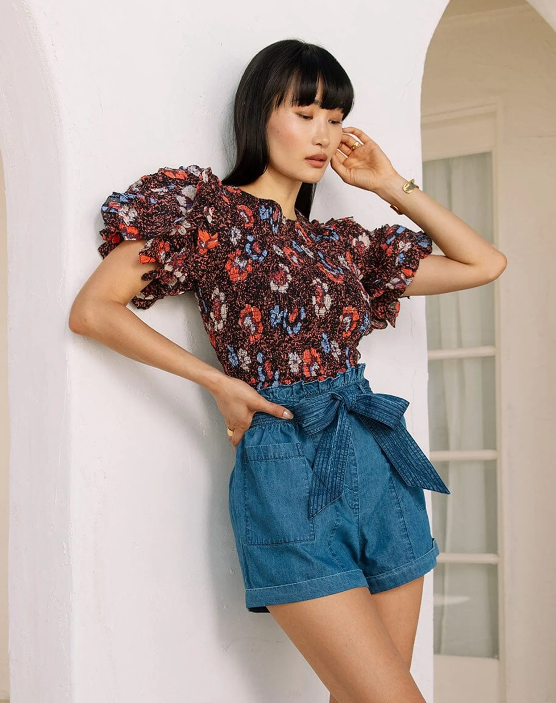 Cindi Topcalista Floral-Cleobella Outlet