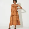 Dasha Midi Dressbronze-Cleobella Shop