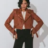 Leather Jacketcognac-Cleobella Best Sale