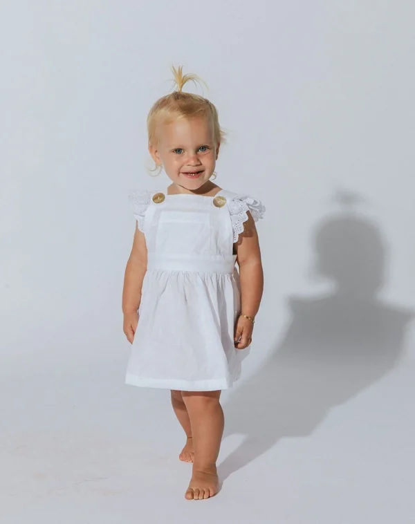 Littles Ellyse Mini Dresswhite-Cleobella Store