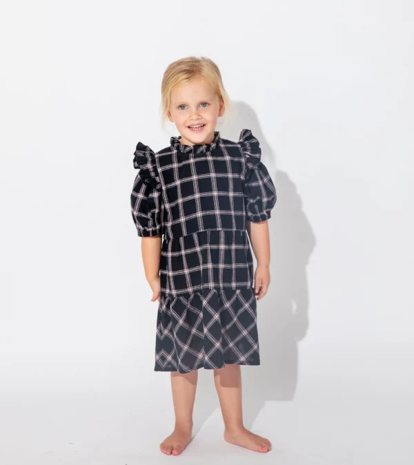 Littles Lele Holiday Dresspali Plaid-Cleobella Cheap