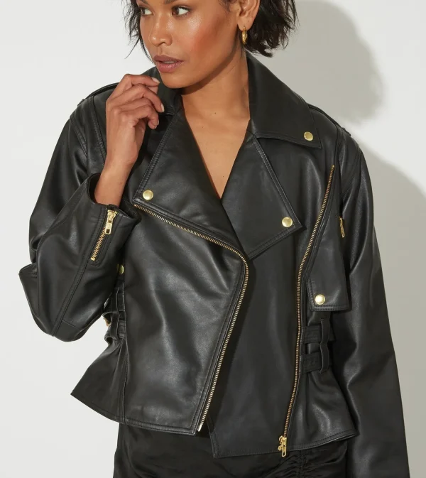 Maeve Leather Jacketblack-Cleobella Store