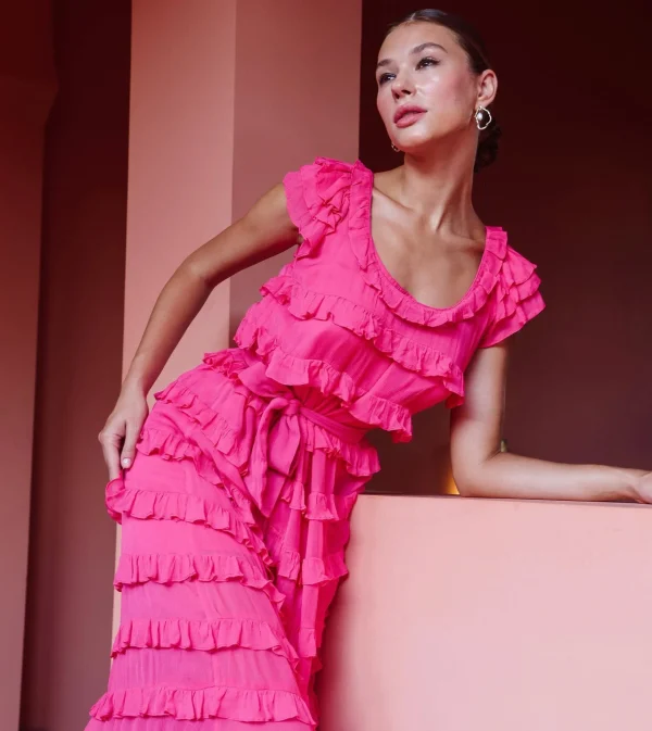 Milana Ankle Dressmagenta-Cleobella Sale
