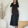 Montecito Midi Dressblack-Cleobella Sale