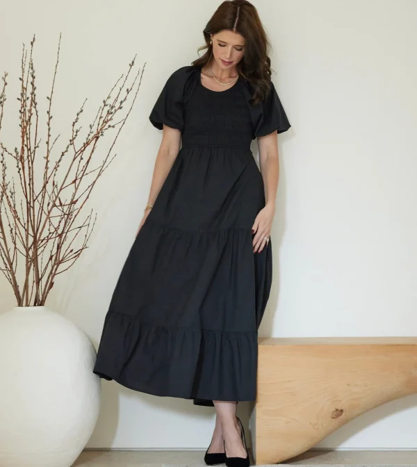 Montecito Midi Dressblack-Cleobella Sale