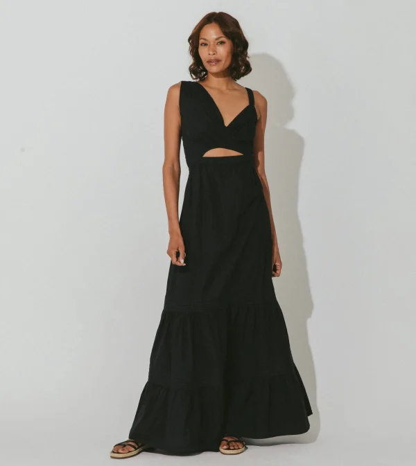 Nerissa Maxi Dressblack-Cleobella Clearance