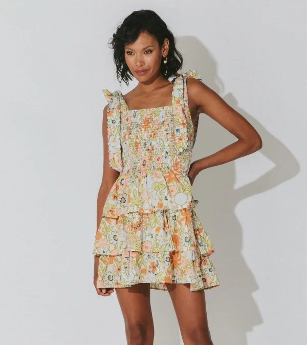 Tamara Mini Dressretro Floral-Cleobella Best Sale