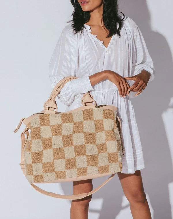 Weekendercheckered Beige-Cleobella Cheap